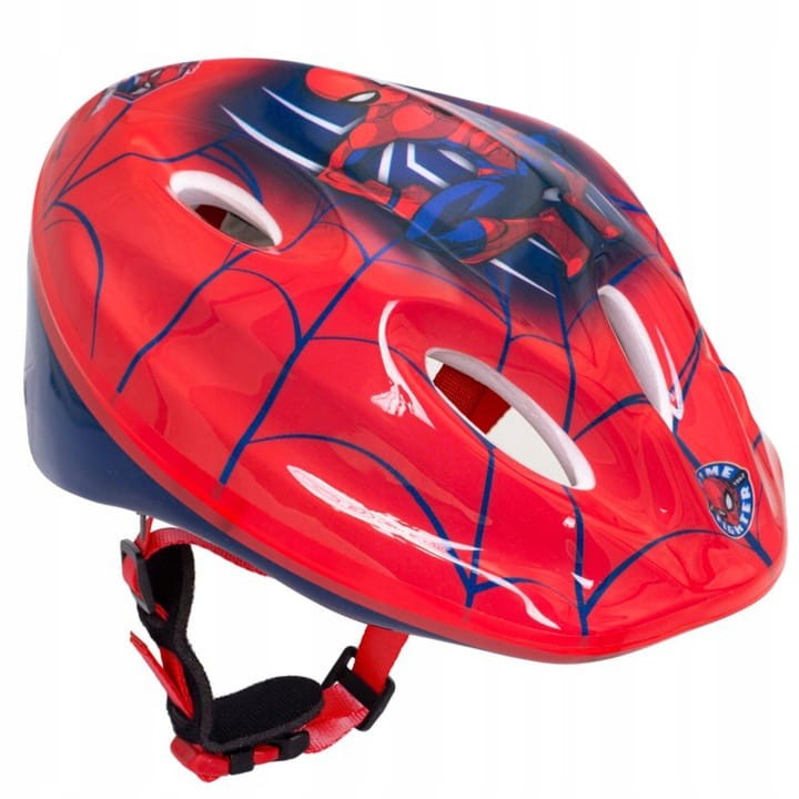 Bohaterki zestaw Spiderman, czerwony kask, ochraniacze i rękawiczki, dla chłopca 4-10 lat, 52-56cm