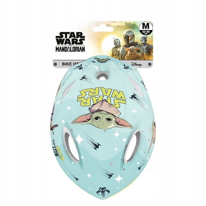 Galaktyczny zestaw Star Wars Mandelorian– wielokolorwy kask, ochraniacze i rękawiczki, dla dzieci 4–10 lat (52–56 cm)