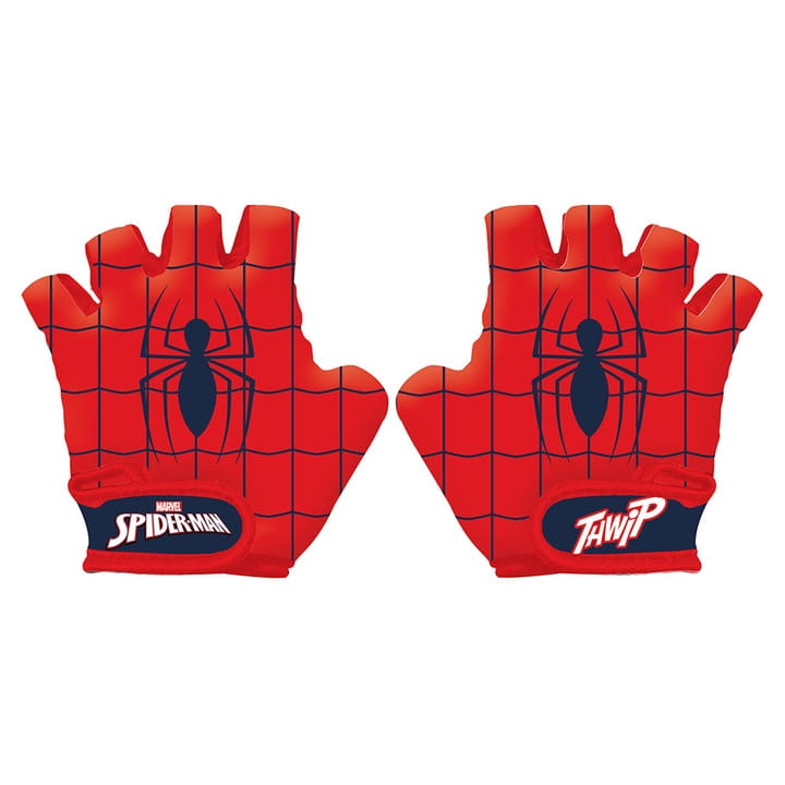 Bohaterki zestaw Spiderman, czerwony kask, ochraniacze i rękawiczki, dla chłopca 4-10 lat, 52-56cm