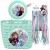 Zestaw akcesoriów rowerowych KRAINA LODÓW FROZEN ANNA &amp; ELSA, zielony, dla dzieci 3-8 lat: koszyk, dzwonek, wstążki