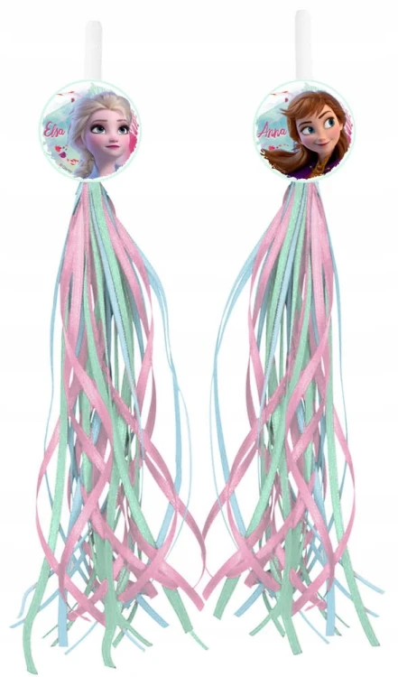 Zestaw akcesoriów rowerowych KRAINA LODÓW FROZEN ANNA &amp; ELSA, zielony, dla dzieci 3-8 lat: koszyk, dzwonek, wstążki