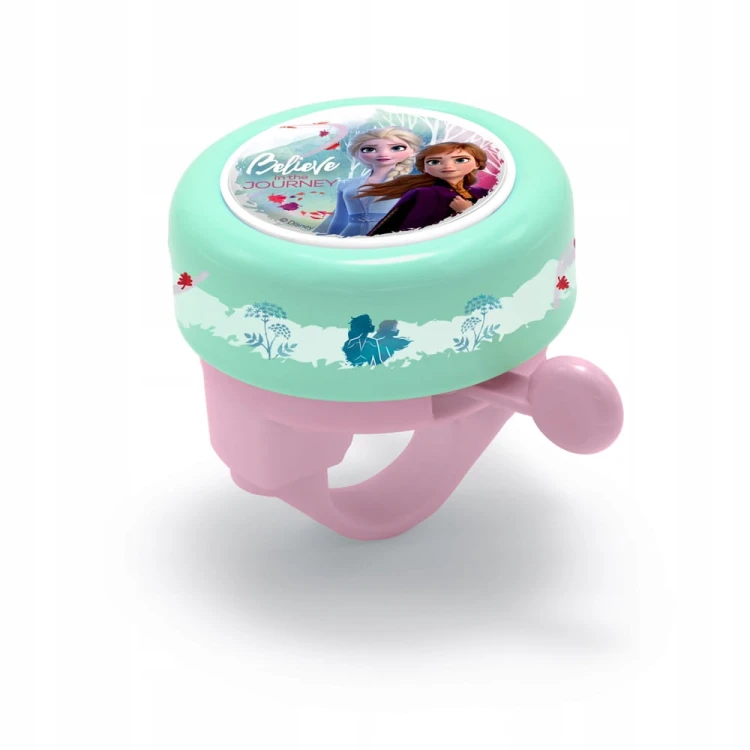 Zestaw akcesoriów rowerowych KRAINA LODÓW FROZEN ANNA &amp; ELSA, zielony, dla dzieci 3-8 lat: koszyk, dzwonek, wstążki