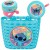 Zestaw akcesoriów rowerowych Lilo &amp; Stitch, błękitny, dla dzieci 3-8 lat: koszyk, dzwonek